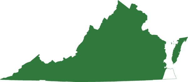 皮克雷爾青蛙在整個弗吉尼亞州發現，除了該州最東南部海岸的一個小區域