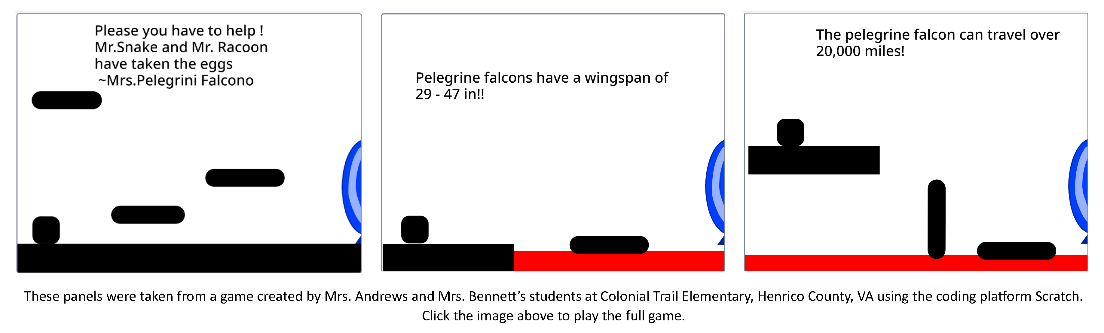 面板採用安德魯斯夫人和貝內特夫人的學生製作的遊戲
