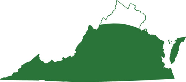 它是南部兩條的山拉曼的範圍地圖的圖像，它在弗吉尼亞州所有地區發現，除了其最北端點外