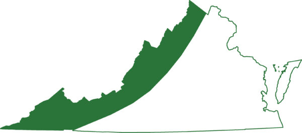 整個阿帕拉奇山脈發現的山谷和山脊山鼠山脈的山脈地圖